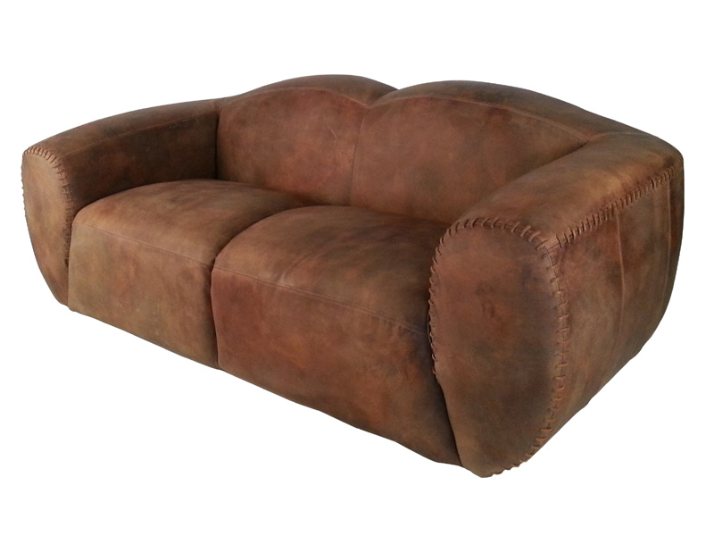 stitched leather sofa set