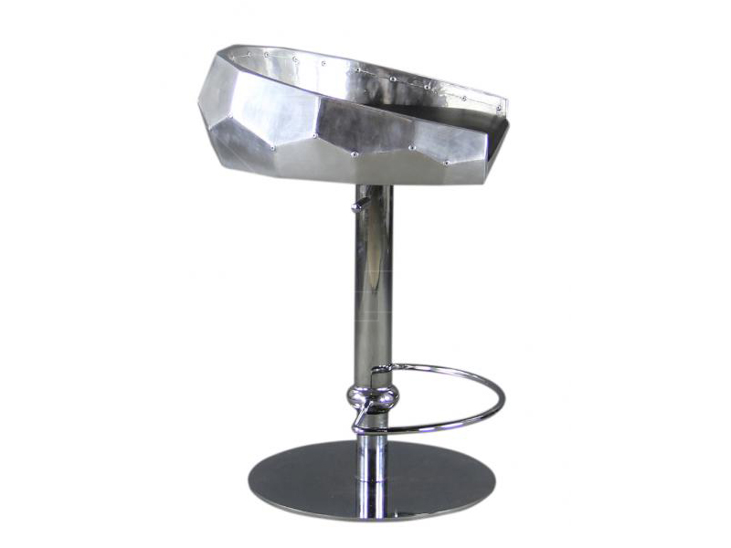 Silver Metal Bar Stools