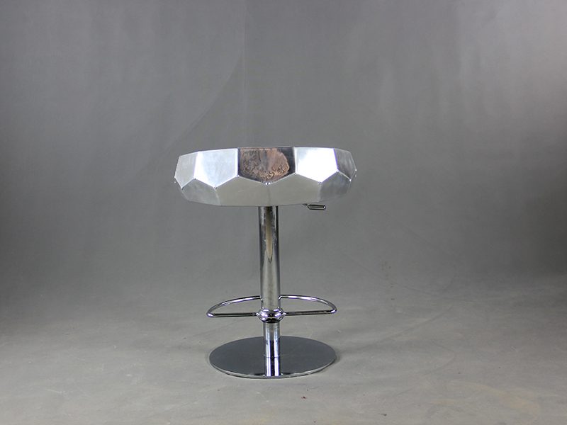 Silver Metal Bar Stools