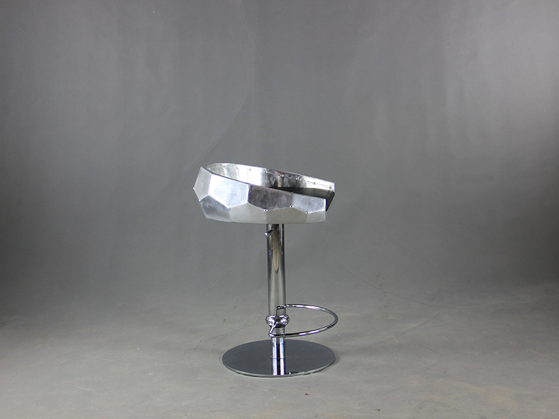 Silver Metal Bar Stools