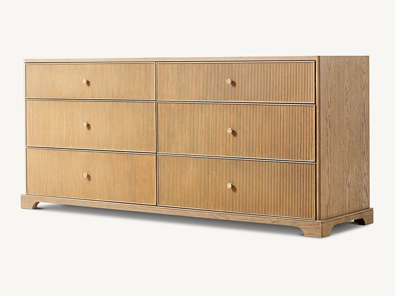 Wood Dresser; Modern Dresser;Brown Dresser