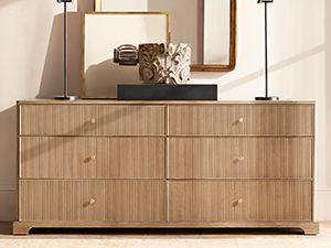 Wood Dresser; Modern Dresser;Brown Dresser