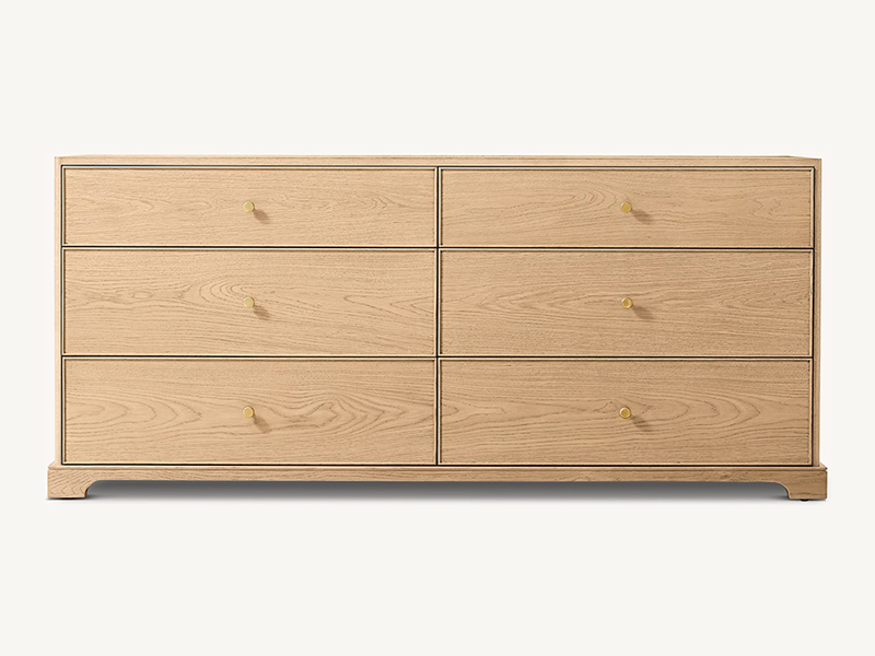 Wood Dresser; Modern Dresser;Brown Dresser