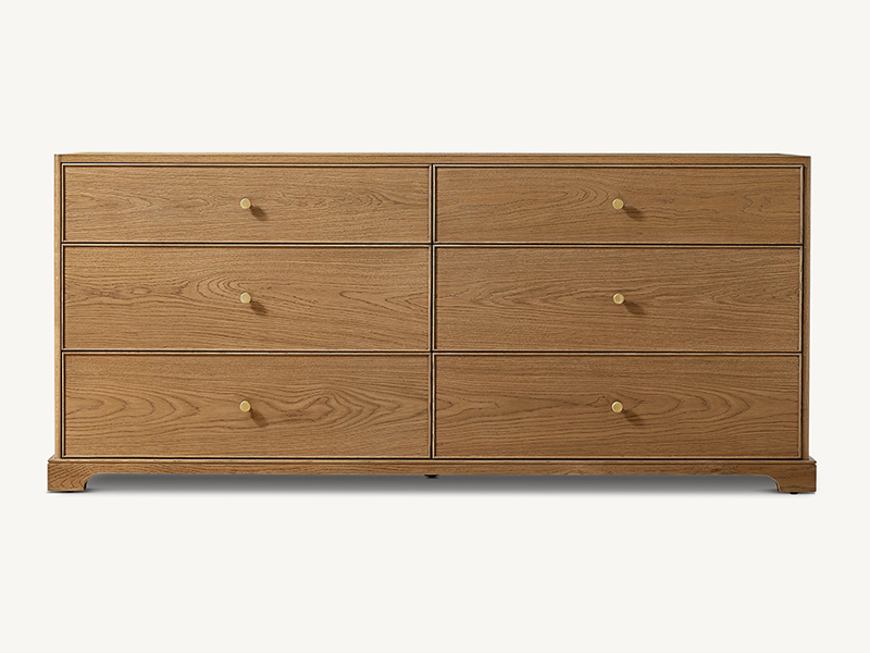 Wood Dresser; Modern Dresser;Brown Dresser