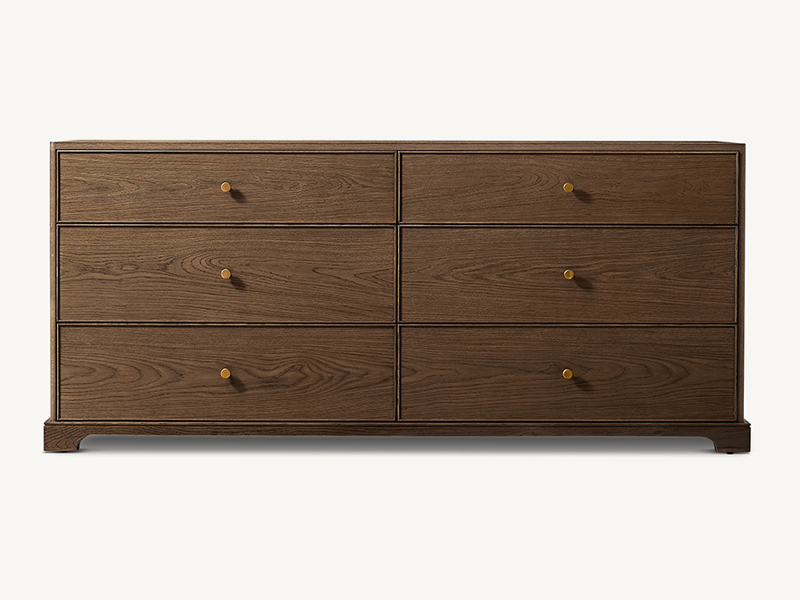 Wood Dresser; Modern Dresser;Brown Dresser